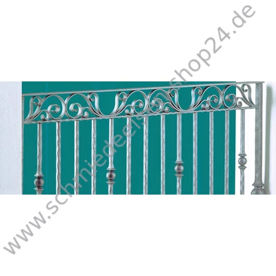 Schnörkel, Enden geschmiedet - gerillt, Flachstahl, glatt, ≠ 12 x  6 mm, Breite 110 mm, Höhe 220 mm 