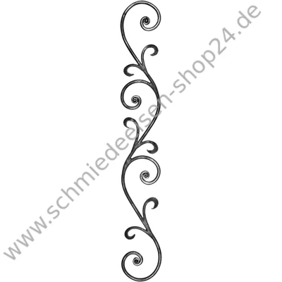 Bordüre, handgeschmiedet, Rundmaterial